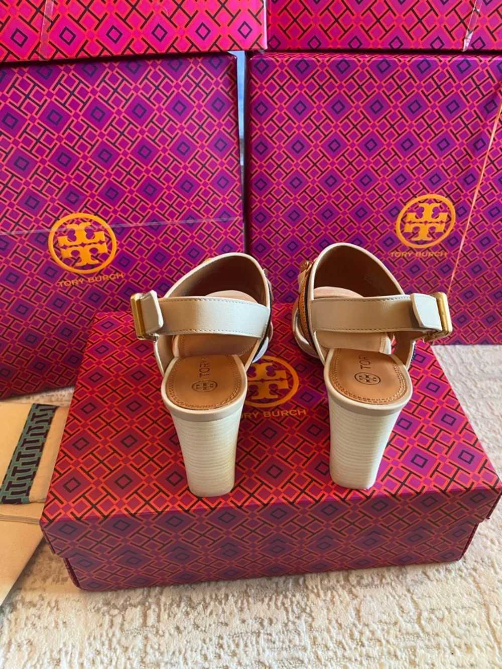 Tory Burch Jessa Block Heel Sandals